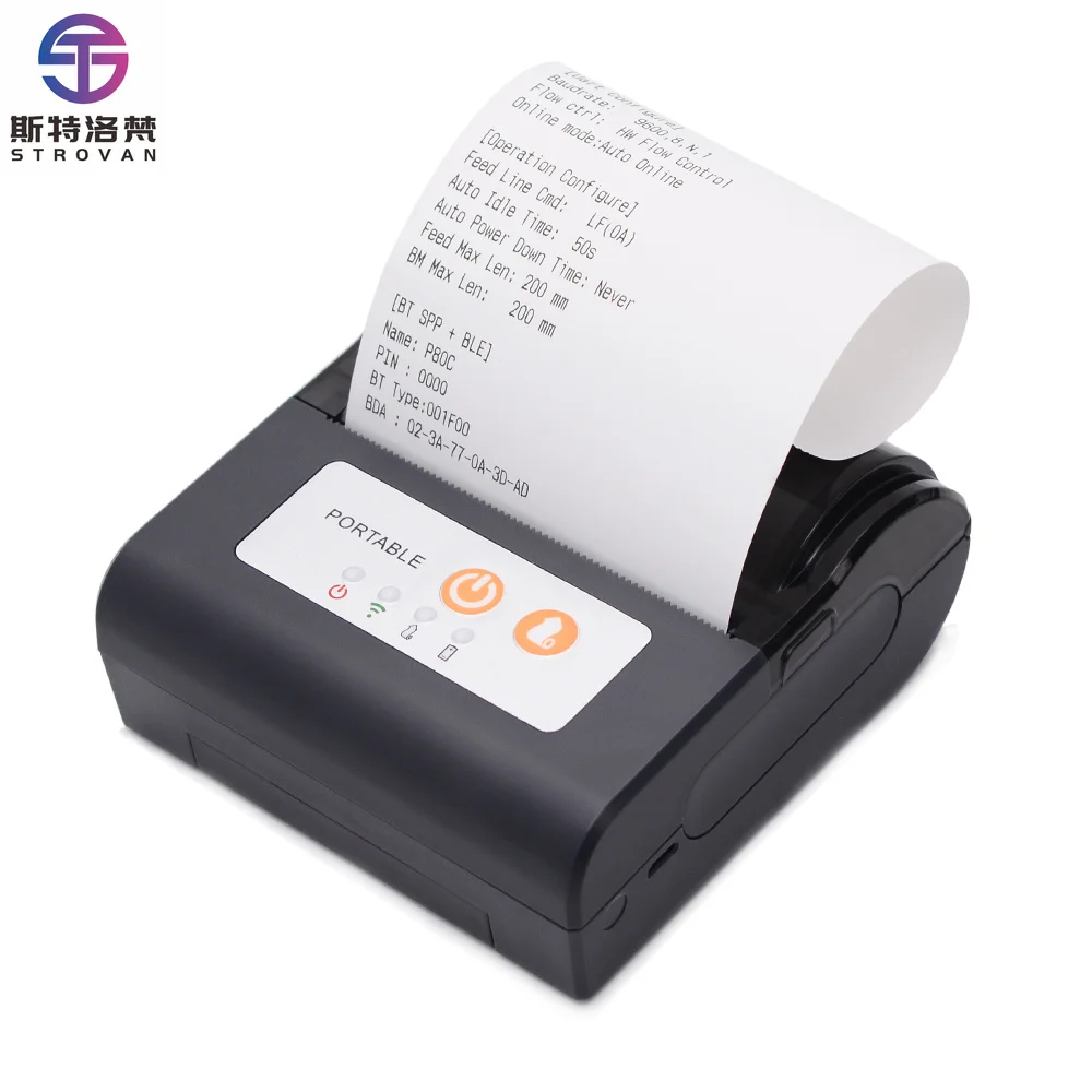 

80mm Wireless Android Thermal Printer Receipt Machine Bill Printer Usb Null Mini Mobile Printer