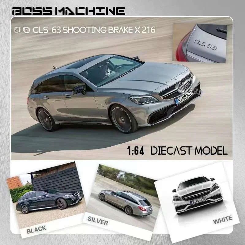 Boss Machine BM 1:64 CLS 63 Shooting Break Mk2 X216 Diecast Model Car