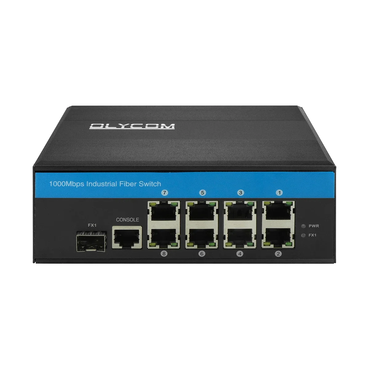 DIN Rail l2+ Managed 8 Port Ring Network Switch Gigabit Industrial Ethernet Switch With SFP Slot