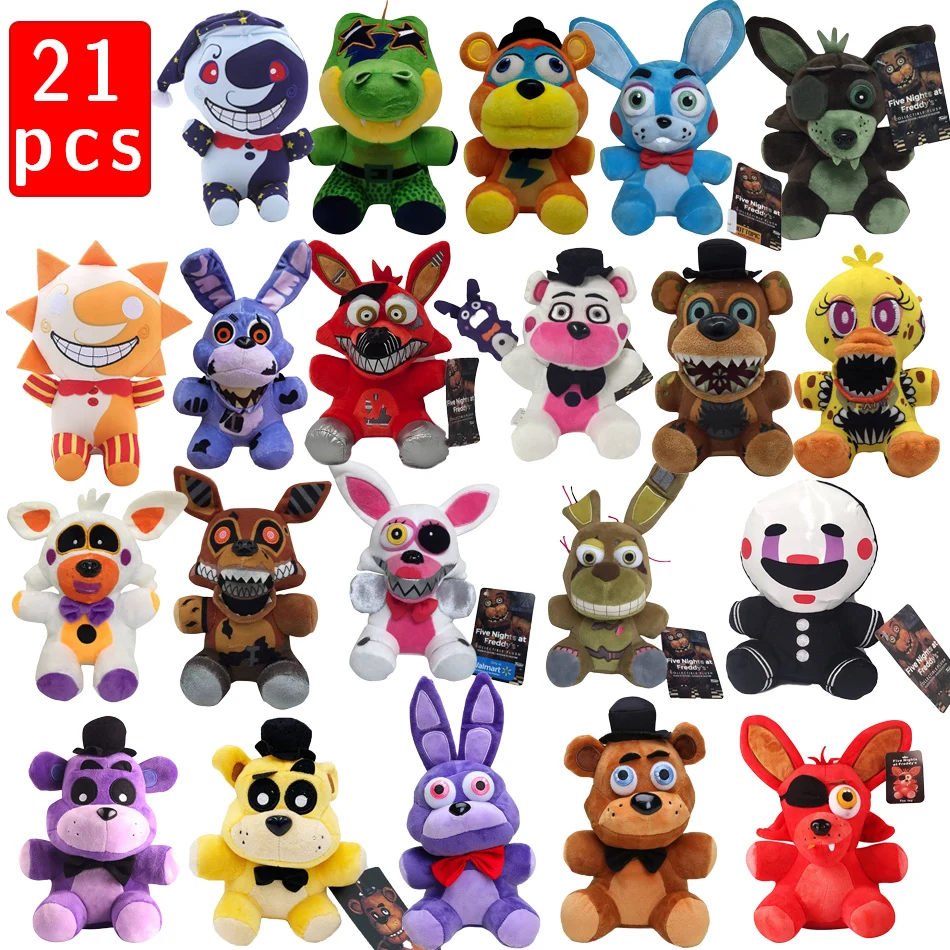 2026 خمس ليلة في فريدي Fnaf أفخم ألعاب لطيفة دمية بوني الدب ماكر الكرتون محشوة الدمى فريدي لعب للأطفال المشجعين الهدايا