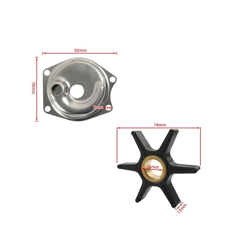 Ac29-Kit de reparación de impulsor de bomba de agua impulsor de bomba de agua impulsor de bomba de agua para mercurio