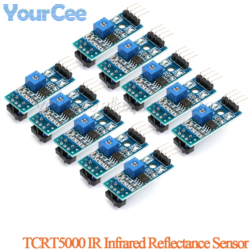 10pcs/1pc TCRT5000 IR Infrared Reflectance Sensor Obstacle Avoidance Module Tracing Sensor Tracing Module For Arduino Diy Kit