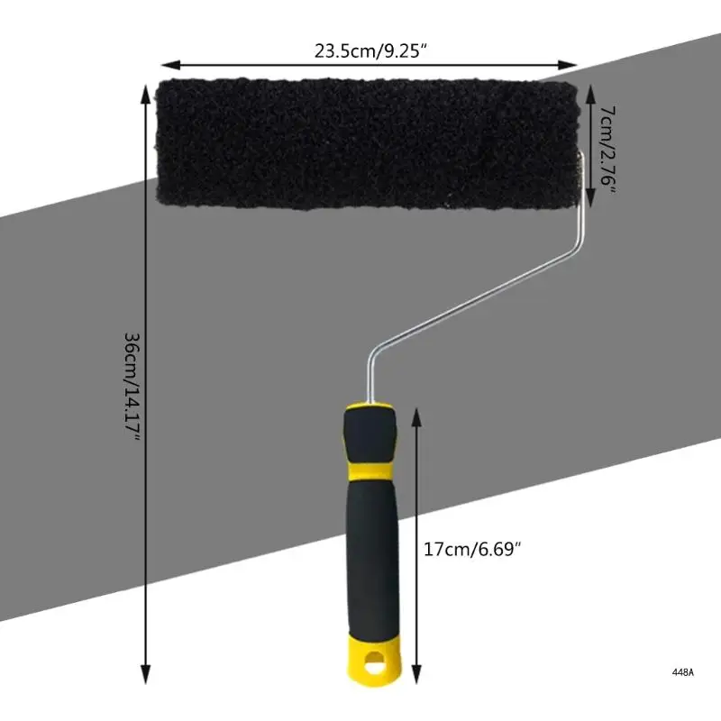 Rouleau brosse murale 9 pouces facile à manipuler pour une application précise du plâtre