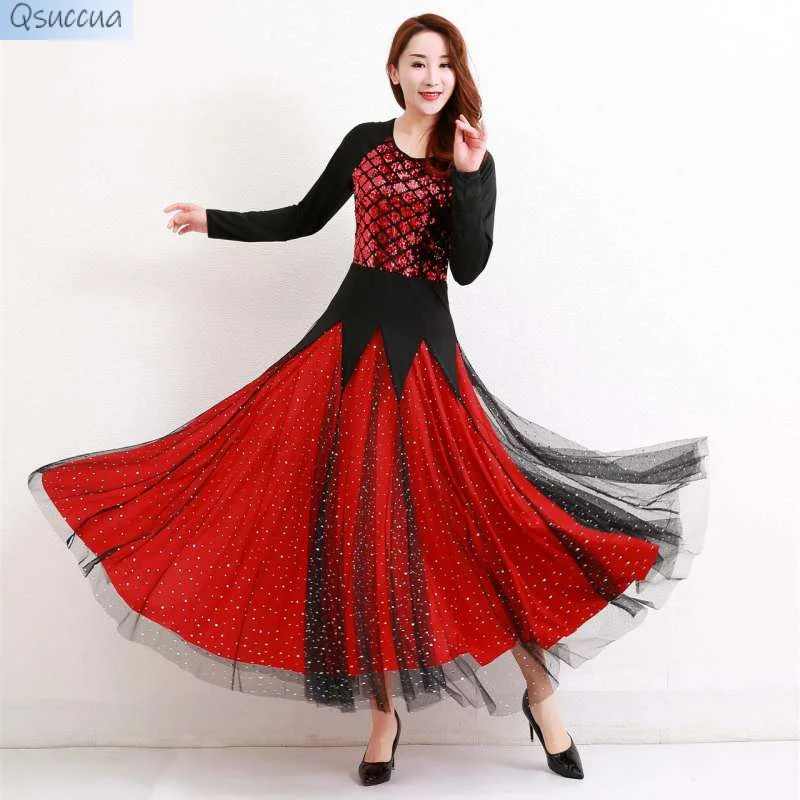 

New Modern Dance Dress Waltz Dance Costume Ballroom Dance Competition