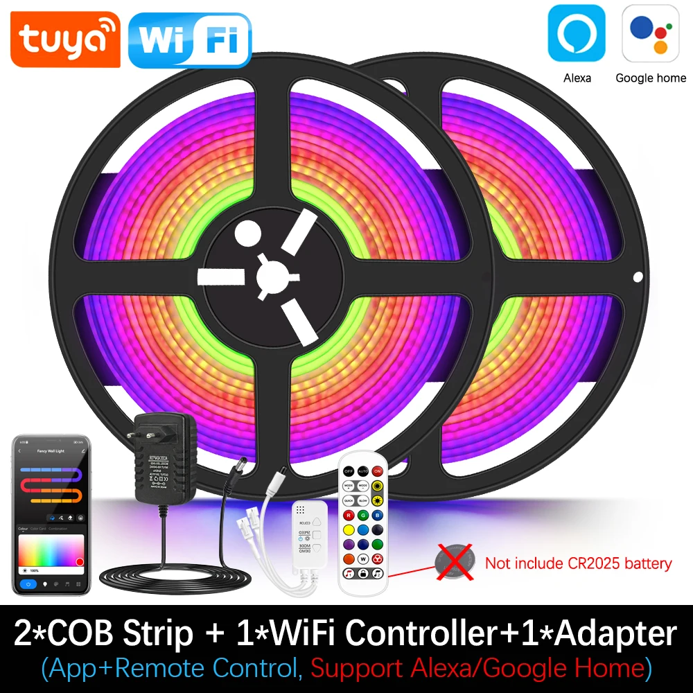 Asign Smart 24V COB LED Streifen RGBIC Fernbedienung/Bluetooth/Tuya WiFi 420Leds/m Traum Voll Farbe jagen Led Band Licht Zimmer Bars Dekoration 3