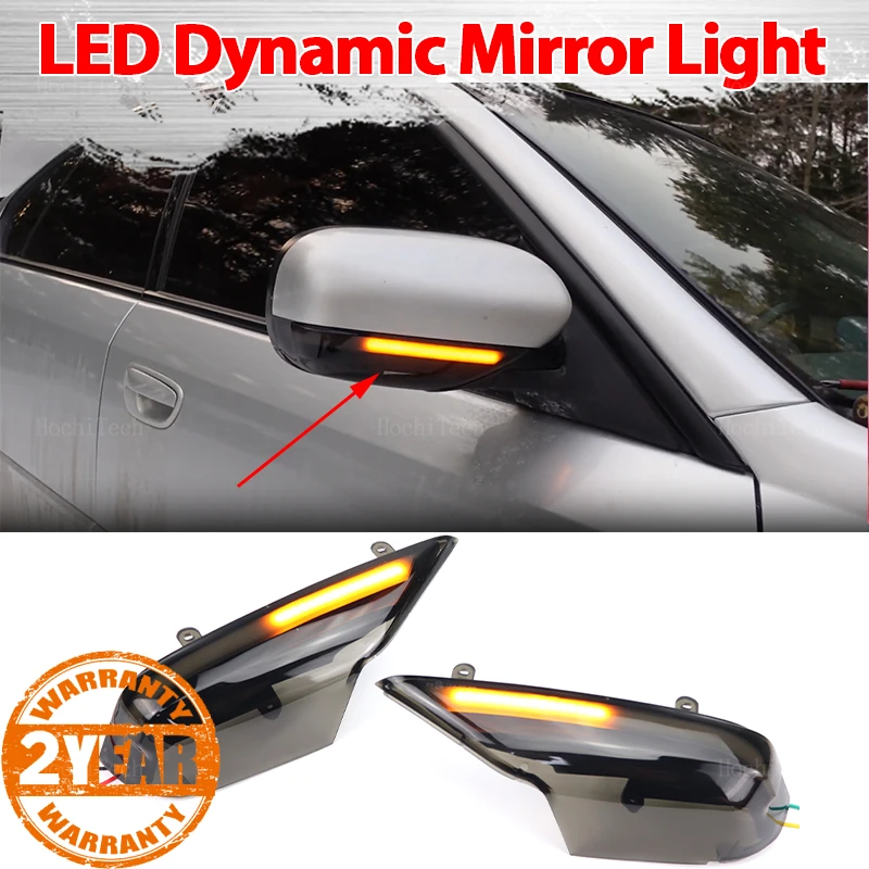 Smoked Lens Side Mirror Sequential Turn Signal Light For Subaru Forester SG,  Legacy Outback BL BP 2003-2008, Tribeca B9