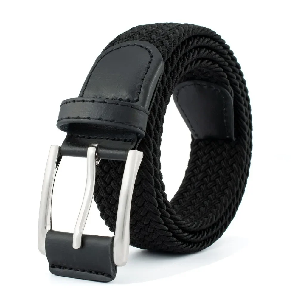 Stretch-gewebter, atmungsaktiver Legierungsgürtel mit Dornschließe für Männer und Frauen, hochwertiger, lässiger Jeans-Golf-Canvas-Multifunktions-Outdoor-Gürtel