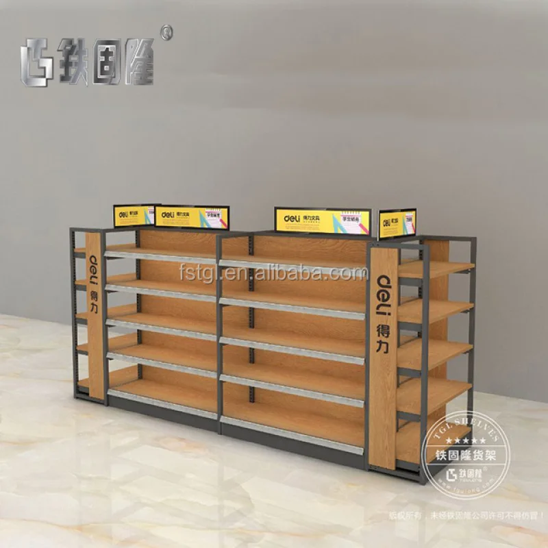 custom.Best Selling Items Wooden Shelves Retail Stores Shelf Supermarket Market Supplier