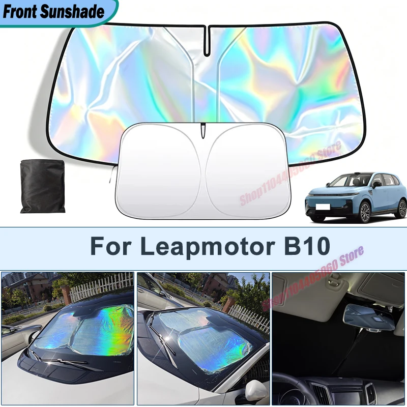 Pare-soleil réfléchissant UV pour Leapmotor B10, accessoires intérieurs de voiture, pare-soleil pliable pour pare-brise avant