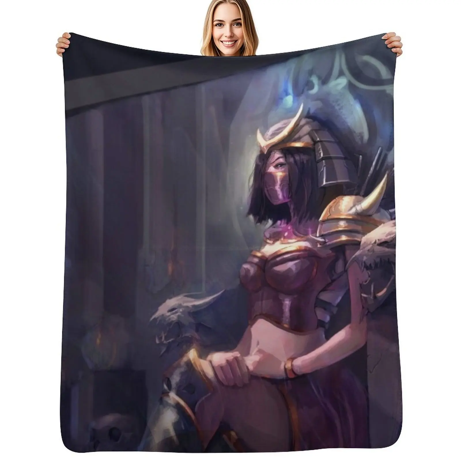 Mileena Mortal Kombat Throw Blanket Bed covers Polar Travel wednesday For Baby Retros Blankets