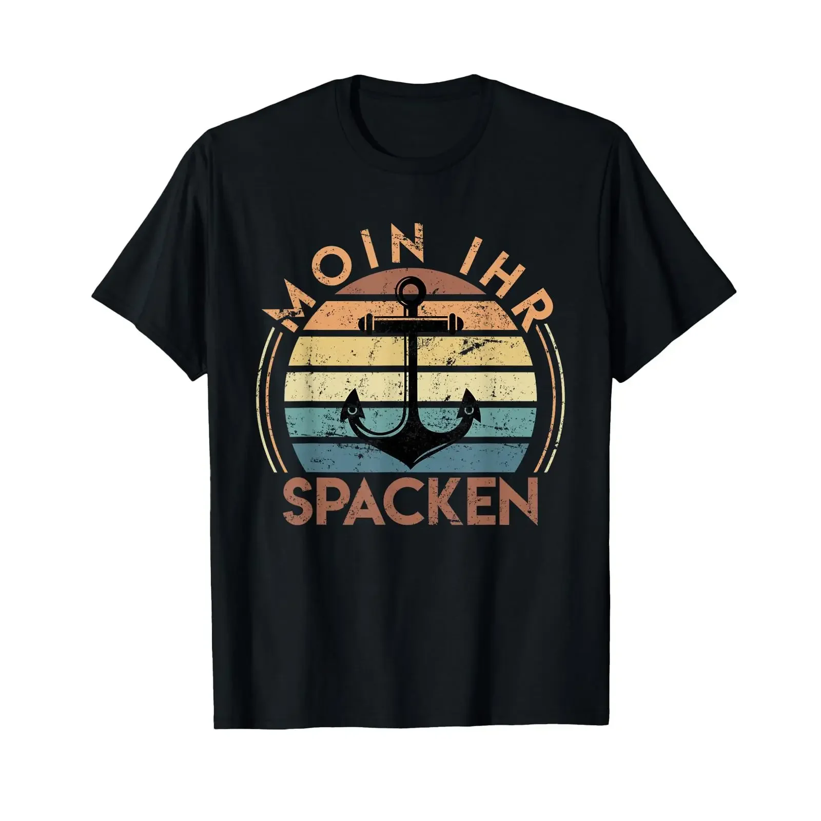 Hey you idiots North German boaters seafarers Sea T shirt vintage Washed homme designer clothes Top For Everyday Wear fashion