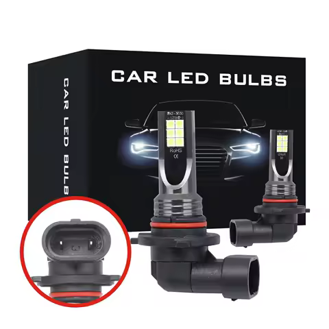 2Pcs 9005 HB3 9006 HB4 H8 H9 H1 H3 Led H11 Car 3030 LED Fog Headlight Bulbs 6000K White Auto Fog Lamp Day Running Light