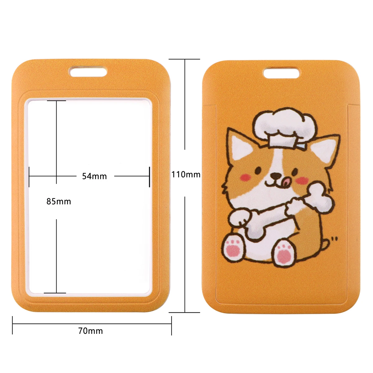 Ransitute R3026 Cute Dog Personality ID Card Holder Bus Card Holder Staff Card Lanyard For Keys Phone DIY Hang Rope