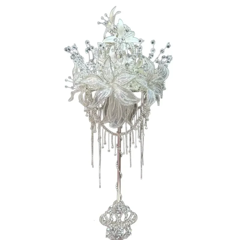 New wedding gift bouquet bride wedding DIY wedding fringe crown heavy industry custom high-end