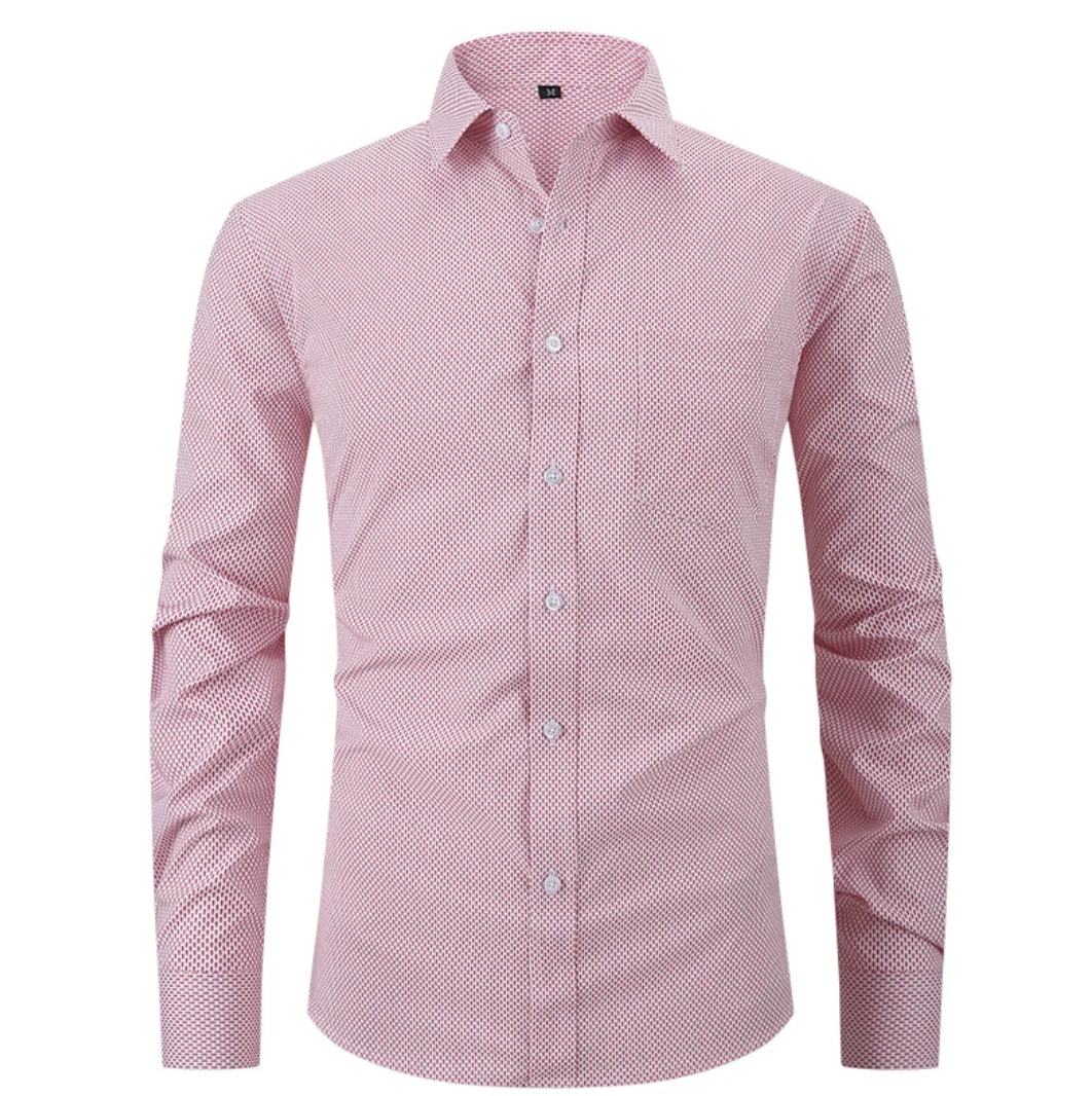 Belle chemise d'affaires décontractée pour hommes, chemise à manches longues