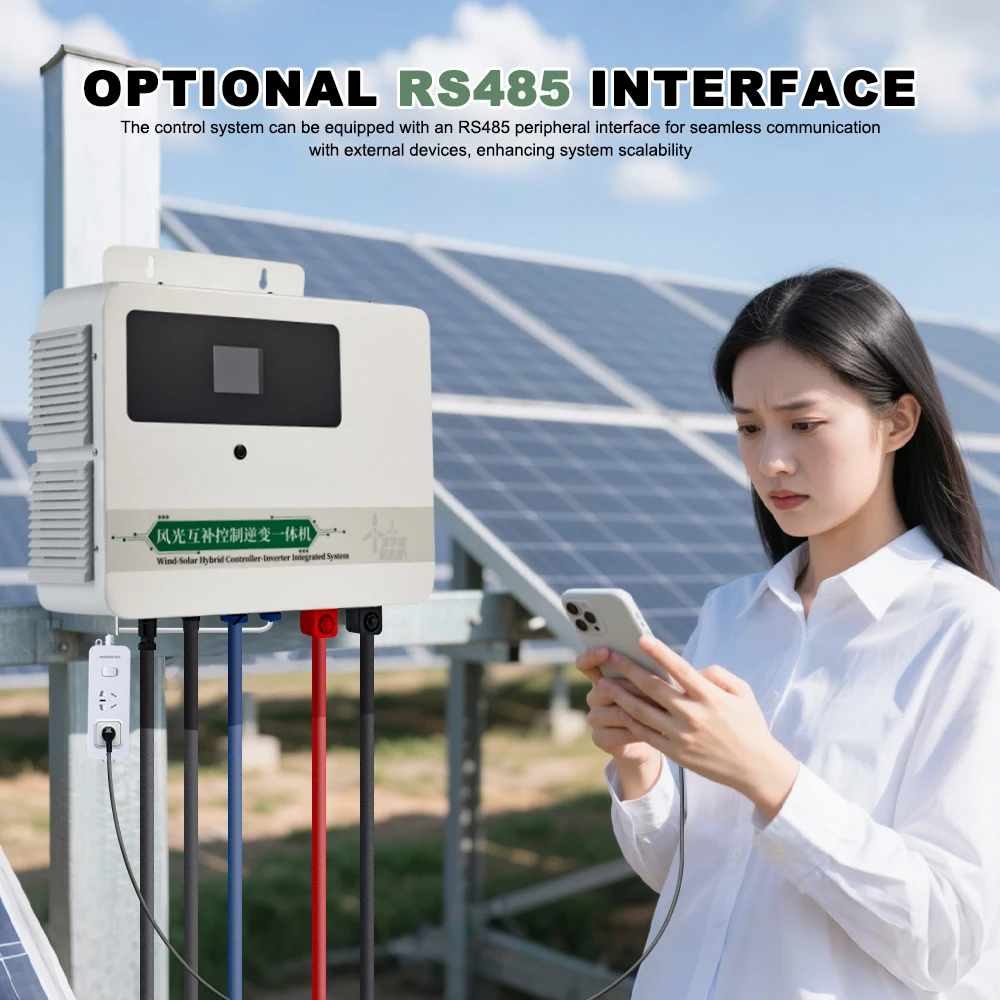 3000W Solar y viento fuera de la red controlador inversor máquina integrada MPPT onda sinusoidal pura viento Solar complementario
