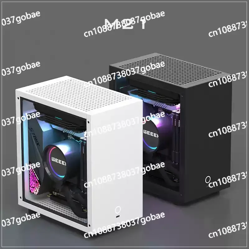 M21 M31 ITX Mini Portable Small Case, 120 Water Cooled 1U Power Desktop Computer Host Box