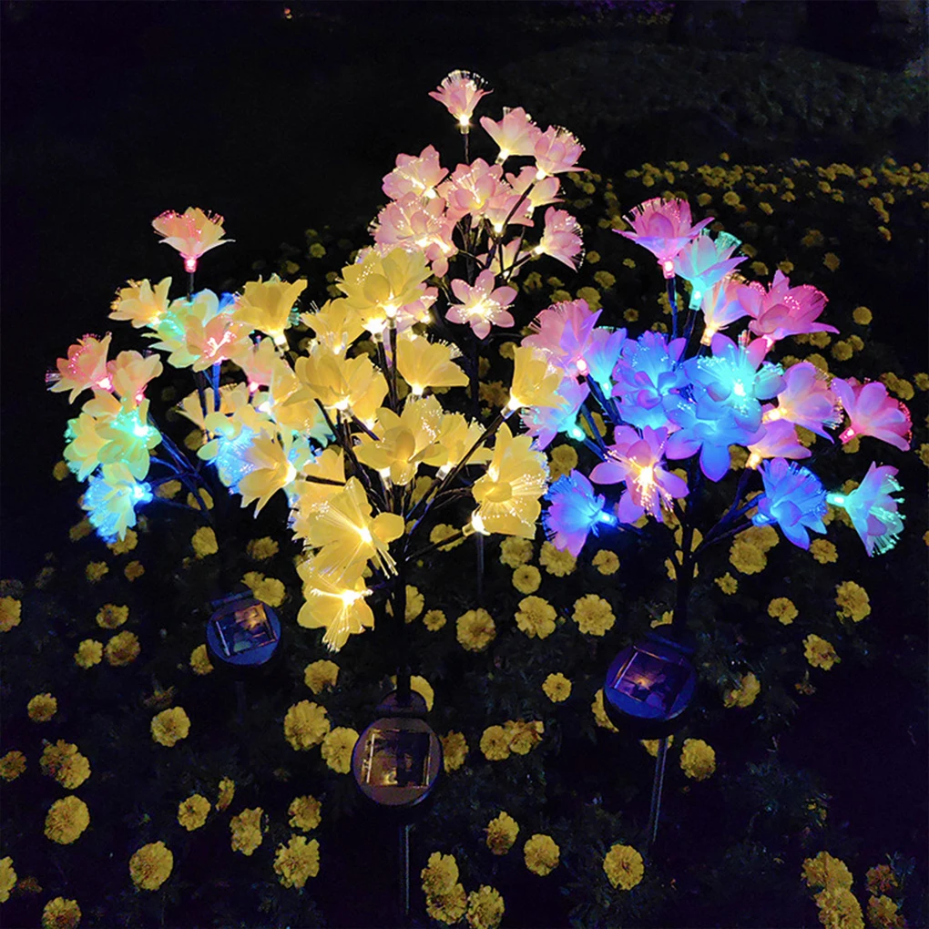 

Decorative Solar Light For Garden With Hydrangea Flower Decoration Outdoor Garden Lamp Light Outdoor yellow four colors