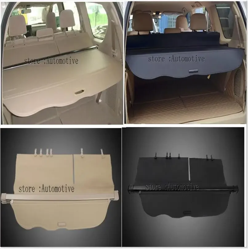 Rear Trunk Security Shield Cargo Cover Fit For Toyota Prado FJ120 2003 2004 2005 2006 2007 2008 2009