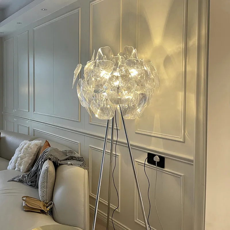 Italian designer art pine cone floor lamp light luxury living room bedroom sofa atmosphere vertical high-end decorative lamp