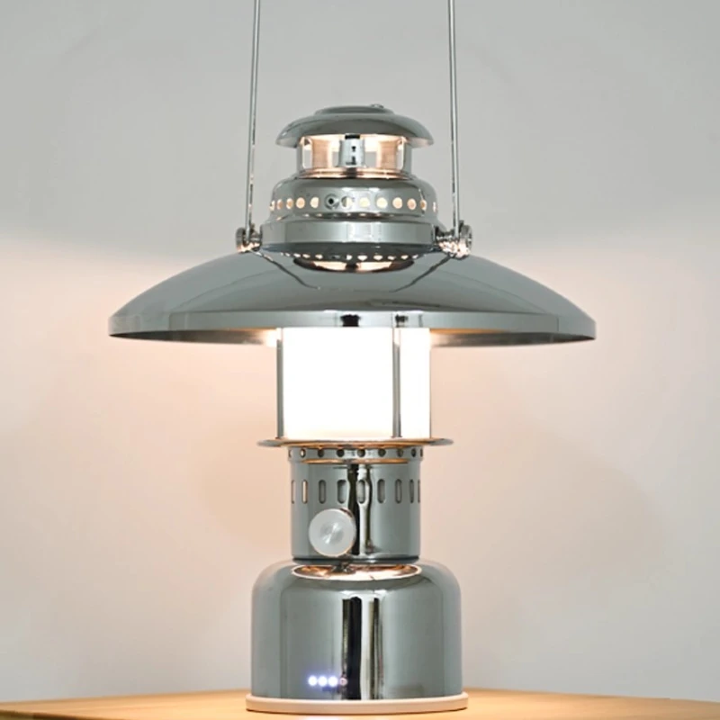 

Outdoor camping light retro industrial wind rechargeable portable tent hanging atmosphere LED camping light