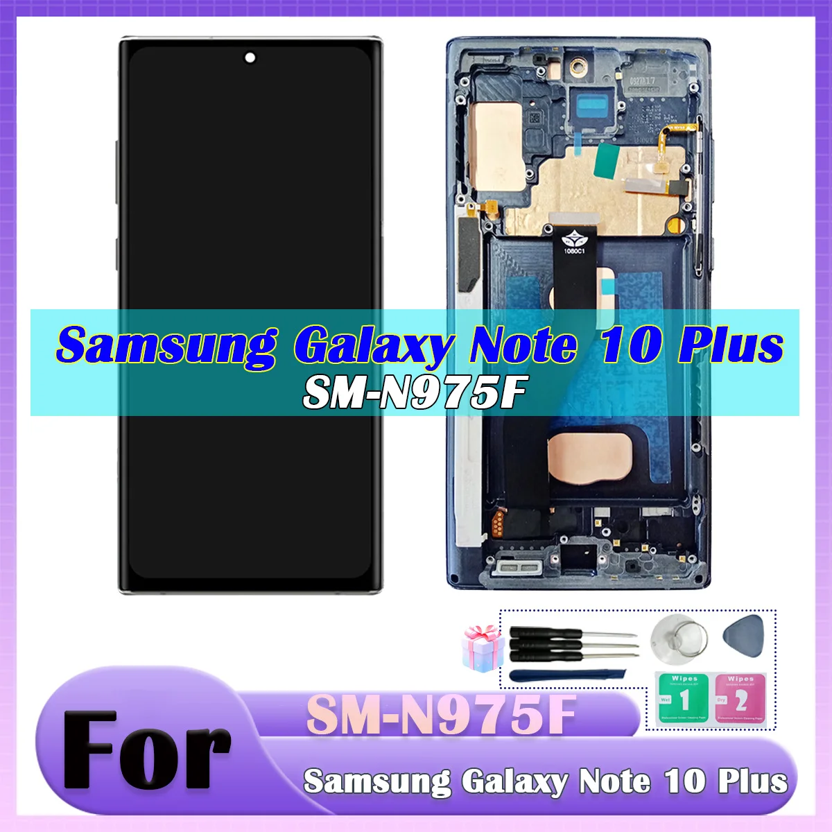 6.8' Screen For Samsung Galaxy Note10 Plus N975F N976F Lcd Display Digital Touch Screen with Frame For Samsung Galaxy Note10+ 5G