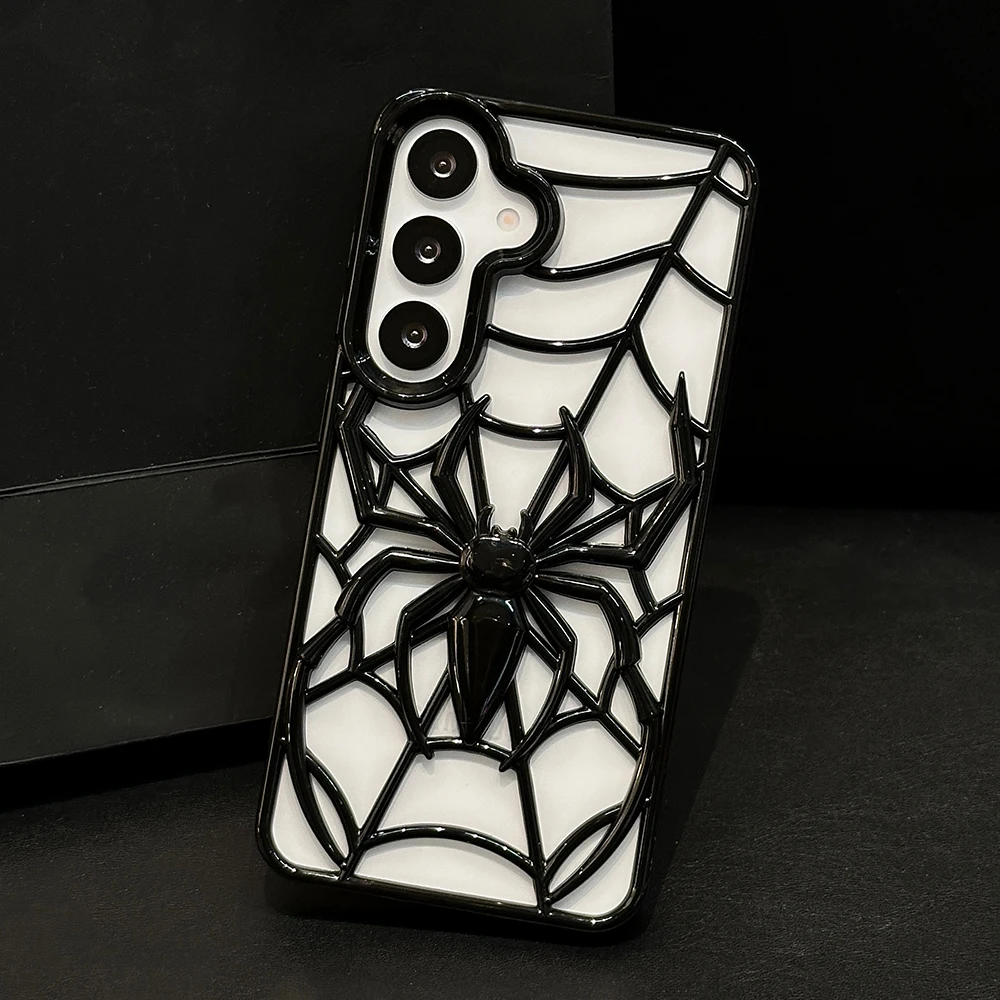 Coole 3D Spider Hollow Dissipate Heat Handyhülle für Samsung Galaxy A16 A13 A26 A36 A56 A54 A55 A06 A04 Weiche Silikonhülle – Detail 12