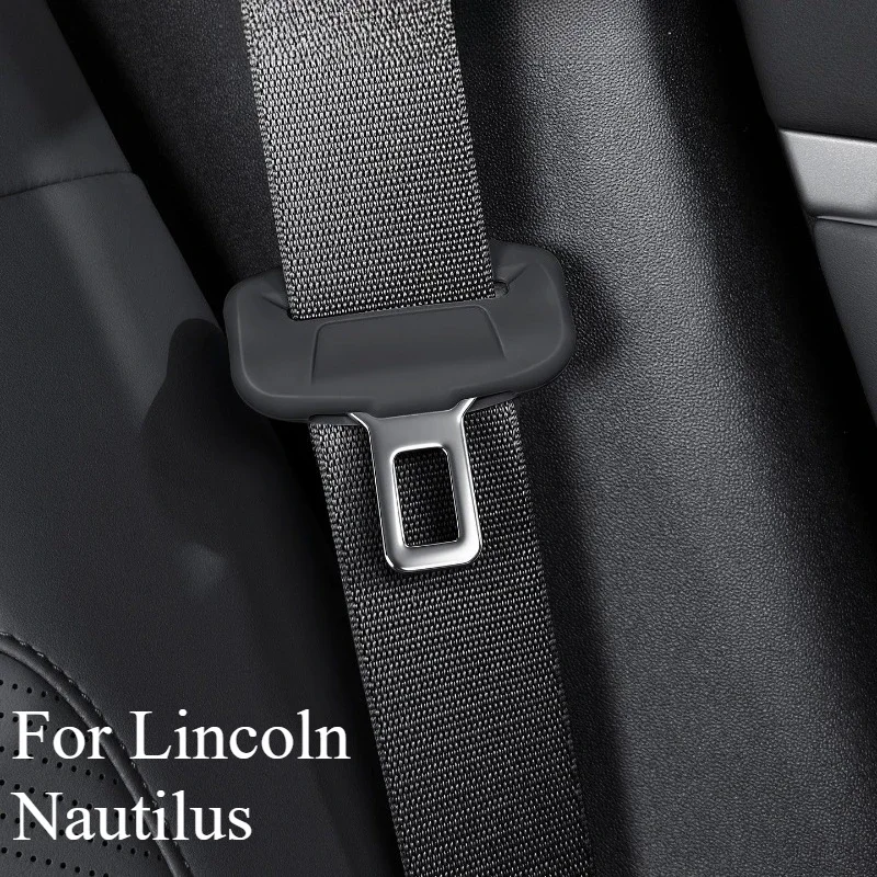 Funda protectora de silicona para cinturón de seguridad – Cubierta resistente a los arañazos con poste B para el interior del coche Lincoln Nautilus