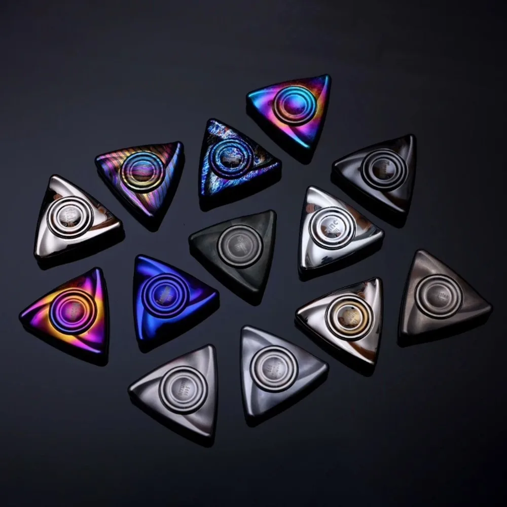 Ele EDC Element Fidget Spinner Metal Three-Bladed Fidgeting Spinners Portable Office Desk Accessories Anti-stress Toys