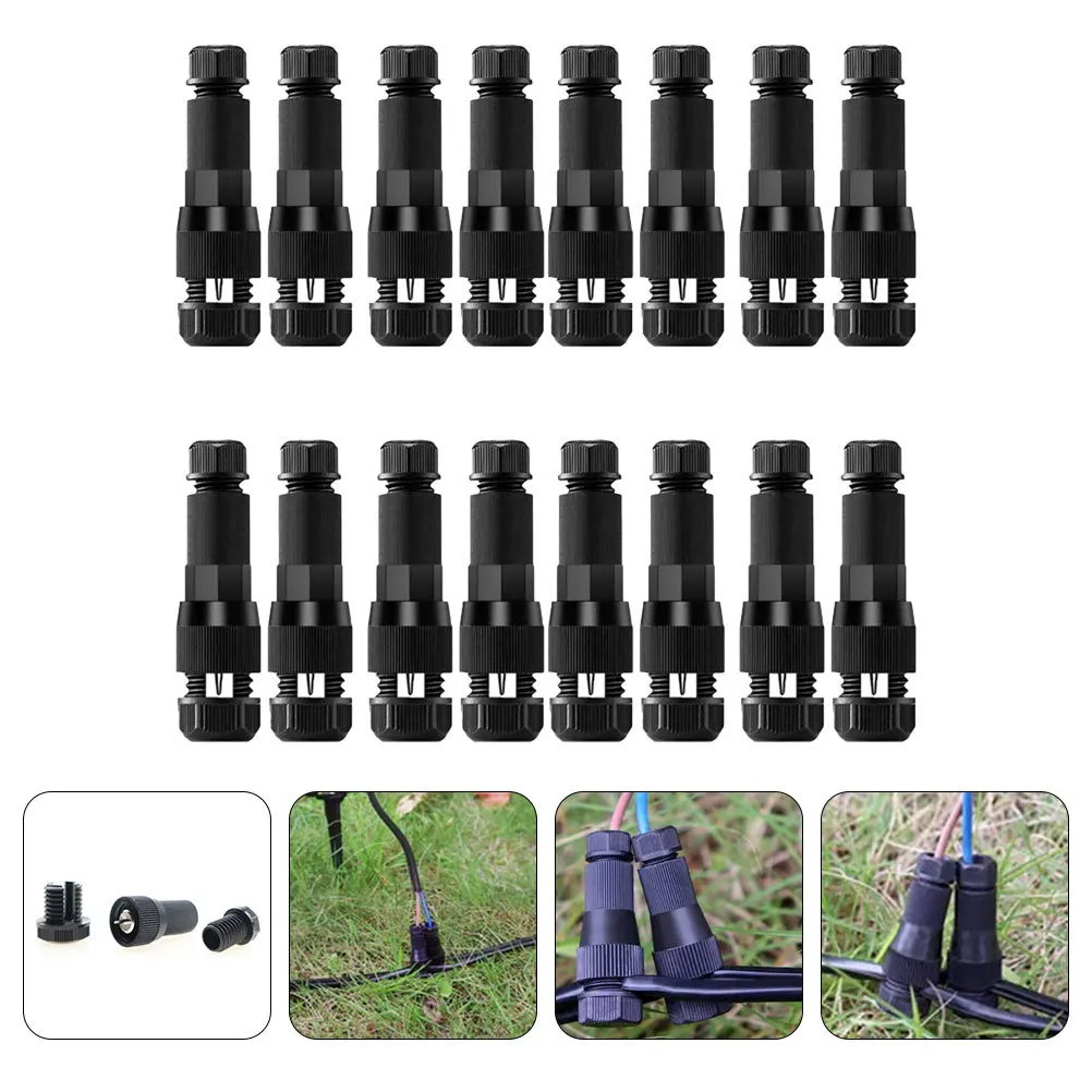 

16Pcs Low Voltage Cable Connectors Landscape Light Connectors Easy Installation No Soldering No Electrical Tape Needed