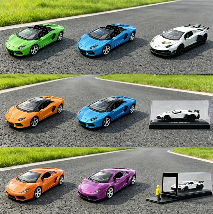 

1:43 Color Amber Comes True Matchbox Simulation Alloy Car Model Simulation Double Door Gift Toy Cover，Perfect Gift for Boyfriend