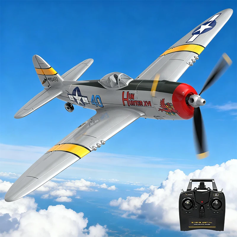 

4 Channel RC Plane - Ready to Fly Aerobatic Aircraft, Easy Control for Beginners P-47 76116 RC Airplane Best Gift for Adults Boy