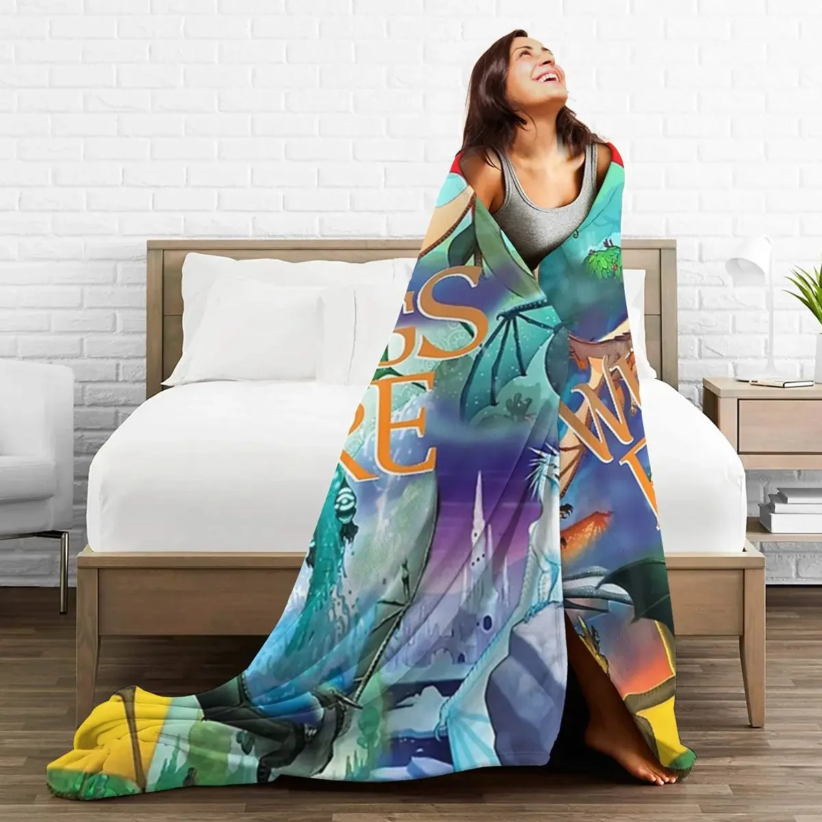 Wings Of Fire All Together Blanket Soft Warm Flannel Throw Blanket Bedding for Bed Living room Picnic Travel Home Sofa