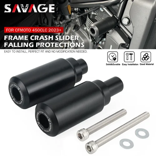 Para CFMOTO 450CLC marco deslizante Protector contra choques para CF-MOTO 450 CLC CL-C Bobber almohadilla de protección de motor de motocicleta protector de carenado