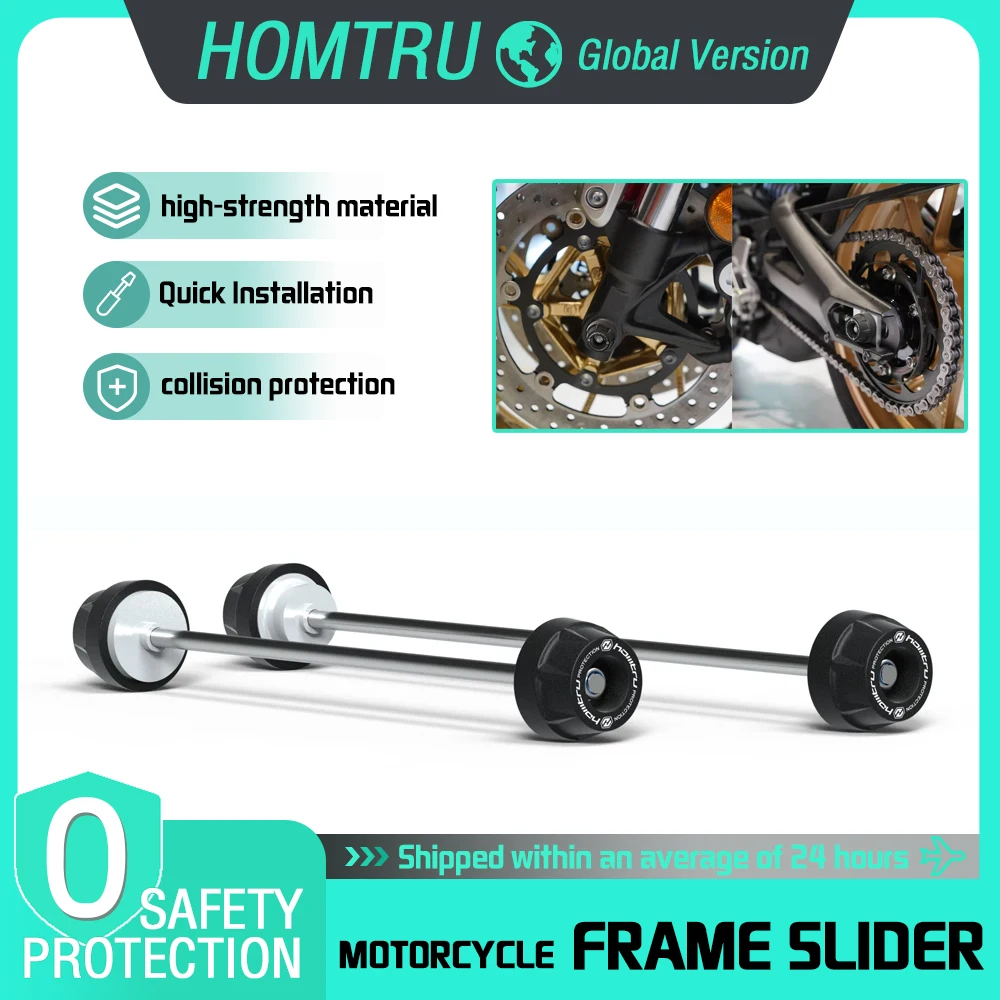 

motorcycle modification front and rear axle anti fall protection slider accessories For Yamaha FZ-09 MT-09 XSR900 Tracer 900