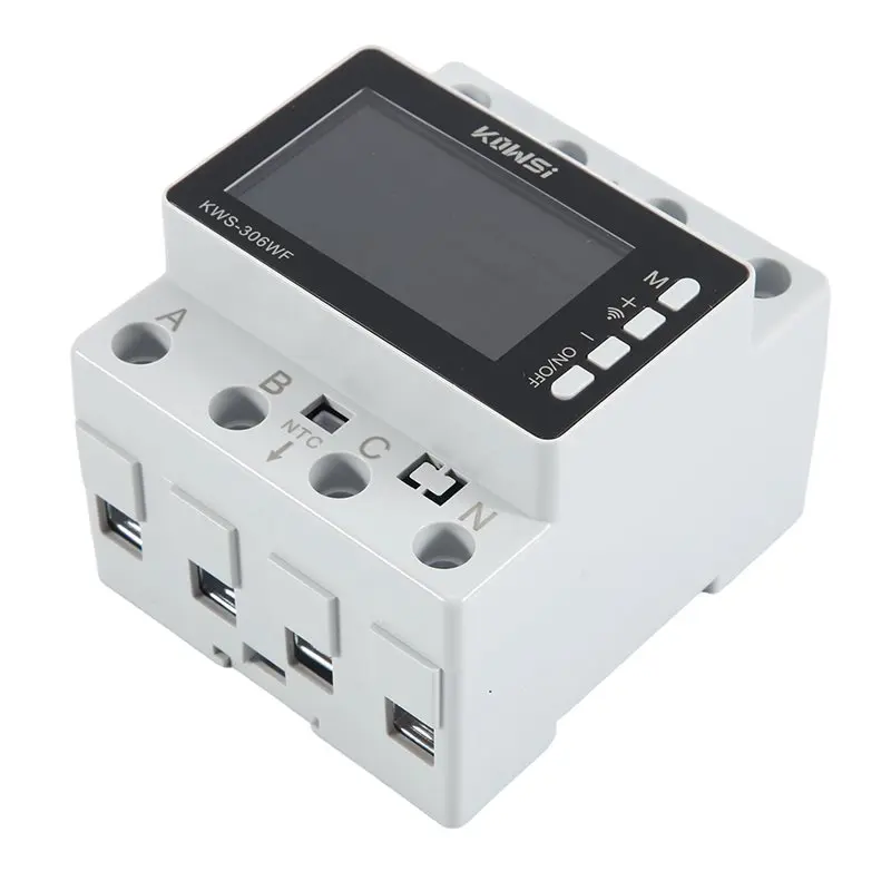 

ABLA-KOWSI Tuya Wifi Enabled AC 85-290V Energy Meter With Current & Voltage Monitoring, Fits 3 Phase 4 Wire, DIN Rail