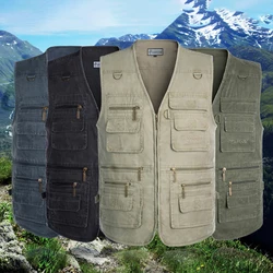 Fishing Vest Mesh Spring and Autumn Plus Multi-Pocket Vest Fishing Multifunctional Outdoor Fishing Tooling Shoulder Casual Vest