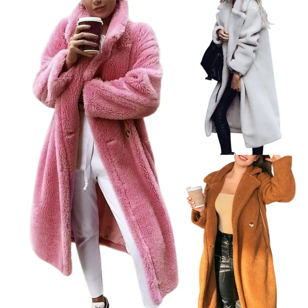 

Good Cardigan Coat Single-breasted Super Soft Oversized Coat Long Jacket Coat Women Winter Clothes