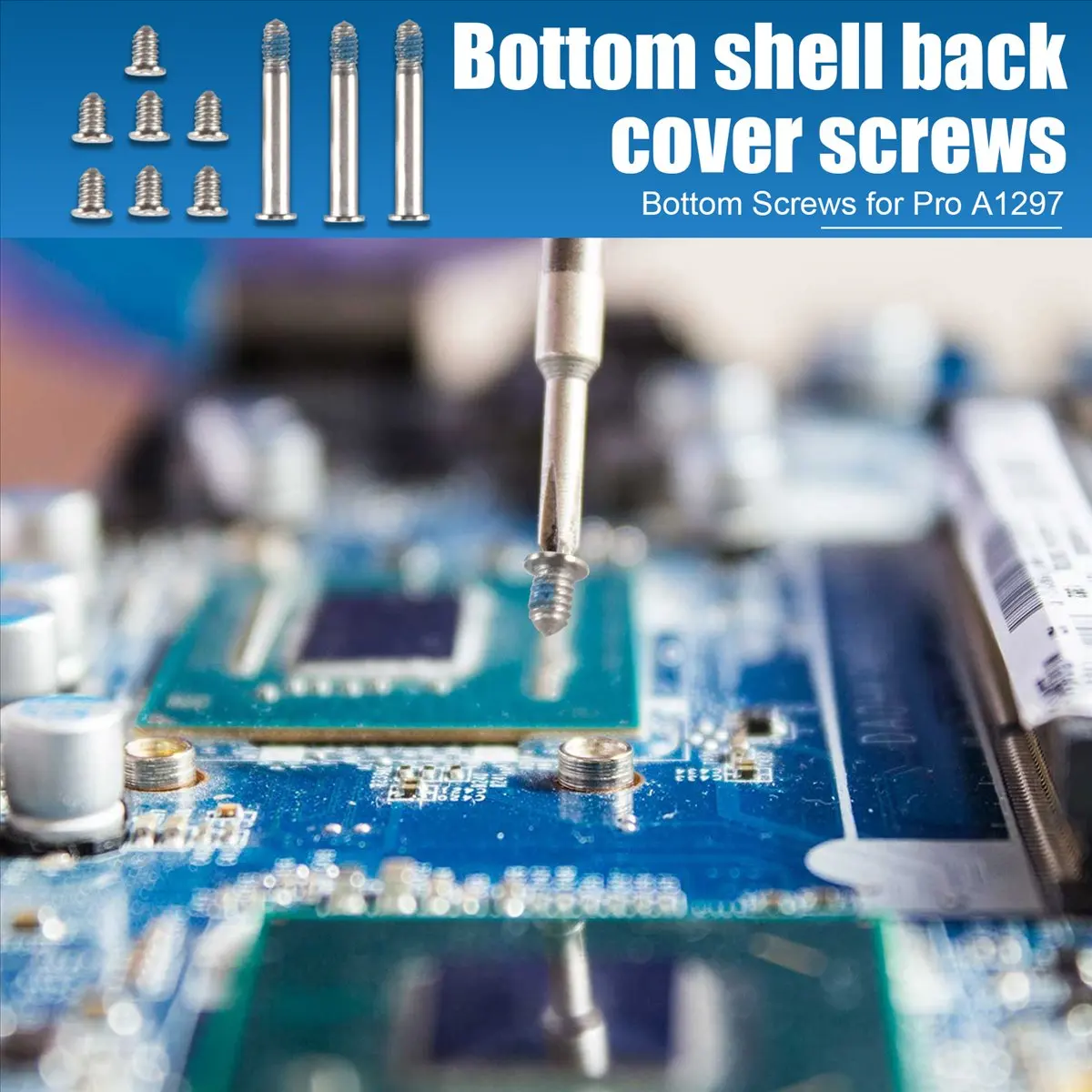 #00Z computer bottom screw,100Pcs/10Sets A1278 A1286 A1297 Lower Bottom Case Cover Screws Set (Silver)