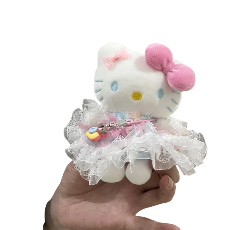 ハローキティサリーバッグぬいぐるみ漫画アニメかわいい春のお出かけ KT 猫ぬいぐるみキーホルダーファッショナブルなバックパックペンダント子供人形