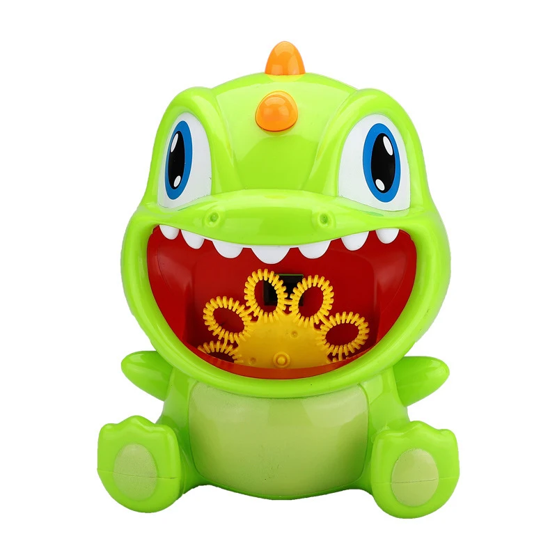 Bubble Machine Blower Bubble Maker Cartoon Electric Dinosaur Bubble Machine with Dinosaur Sound Effects Toy Outdoor Toy