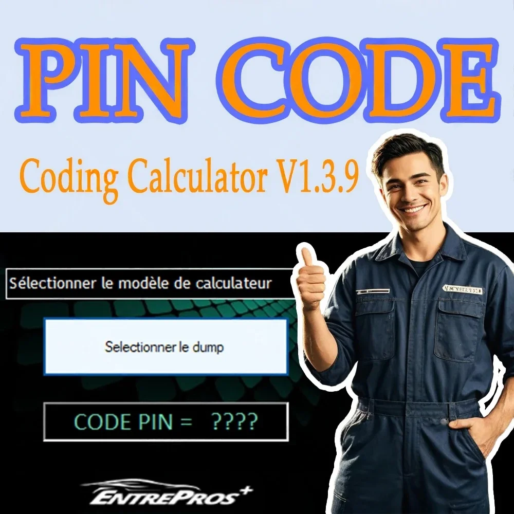 Coding calculator IMMO PIN CODE calculator V1.3.9 keygen Auto repair tools Software to decode pin code on many PSA ecu’s by dump