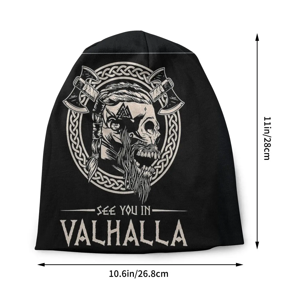 See You In Valhalla Viking Unisex Bonnet Thin Hiking Hats Skullies Hat Breathable Caps