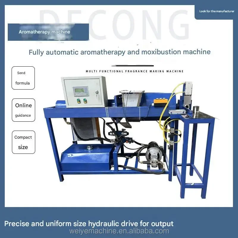 Automatic Agarwood Moxa Incense Maker Ai Jiu Moxa Stick Making Machine Agarwood Plum Blossom Incense Stick Moxibustion Machine
