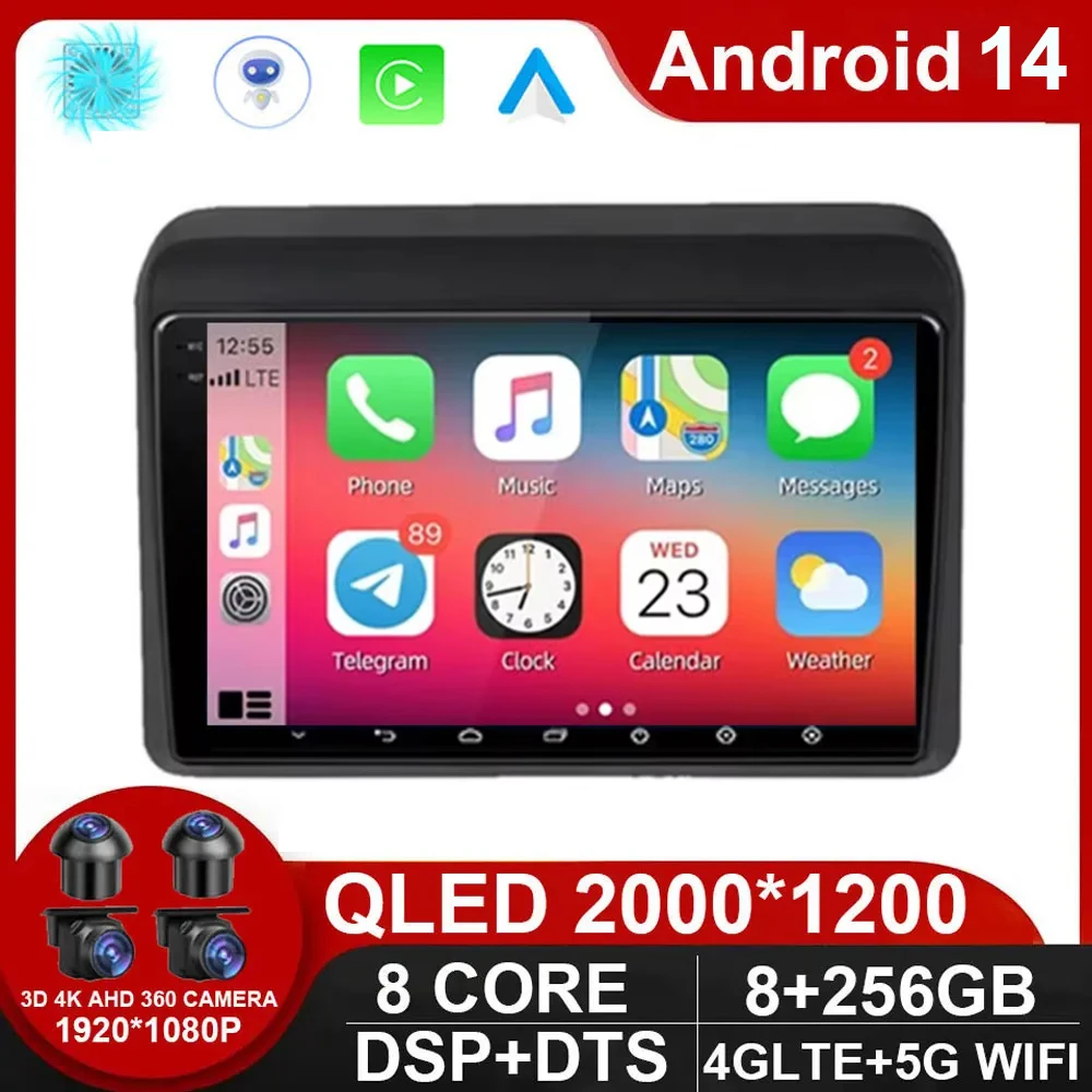 

9" Android 14 Stereo For Suzuki ERTIGA 2018 2019 2020 Radio Multimedia Player Quad Core Bluetooth 2 Din Car GPS Video Navigation