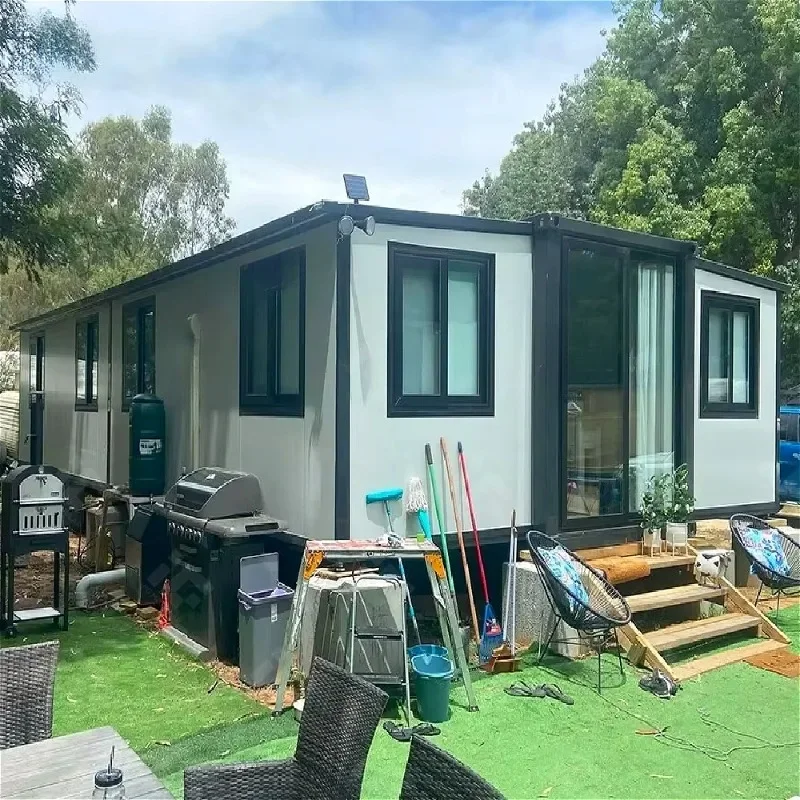 Customized Prefabricated Container House Modular Homes Mobile Office Cabin Expandable Living Units Emergency Housing Solutions F