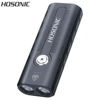 HOSONIC D12 Dual LED Super Bright EDC Flashlight Type-c Rechargeable 1800 Lumen Torch Camping Lantern with Clip and Magnetic