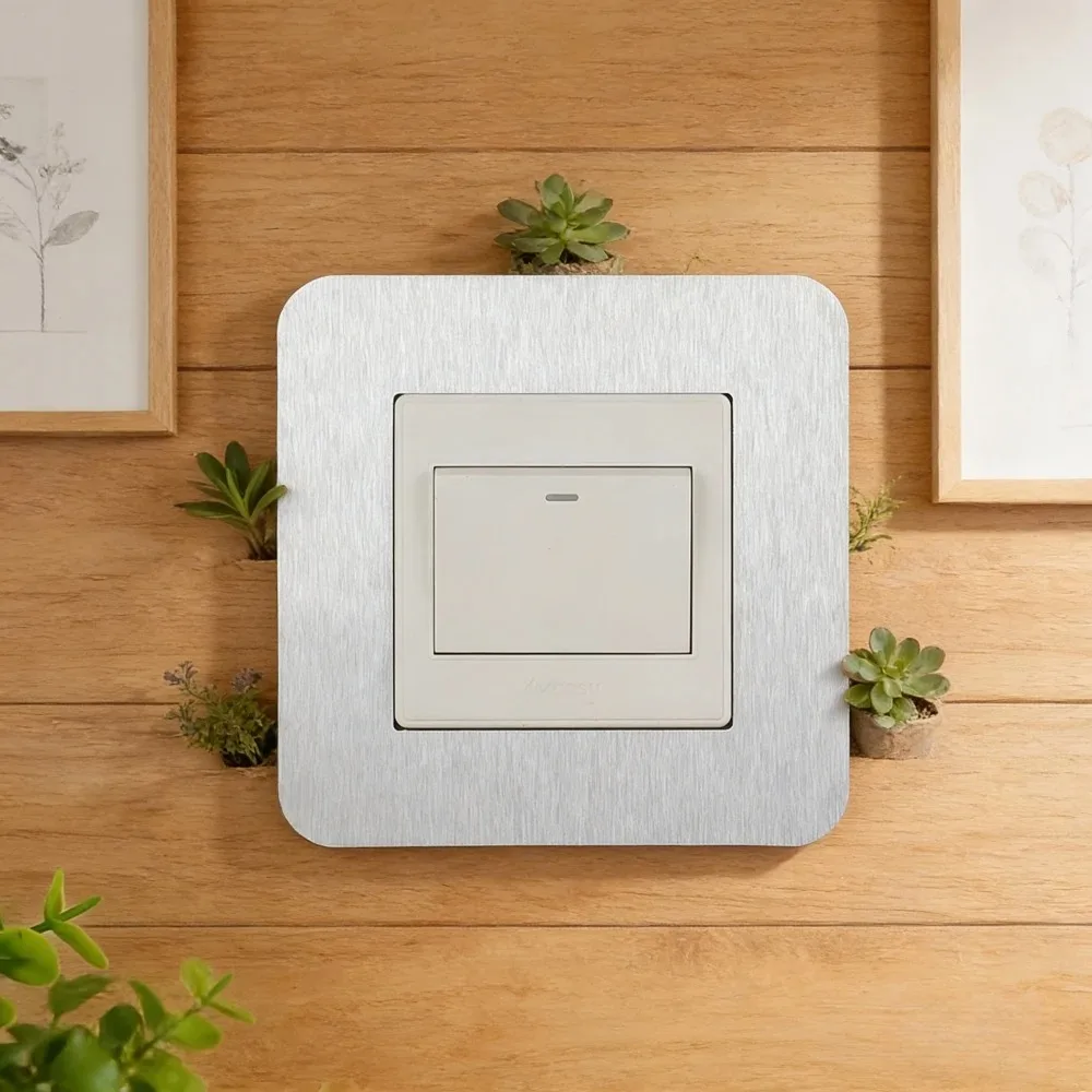 Simple Resin Switch Protective Cover Dustproof Anti-Dirty Outlet Wall Sticker Light Switch Decoration Home Living Room