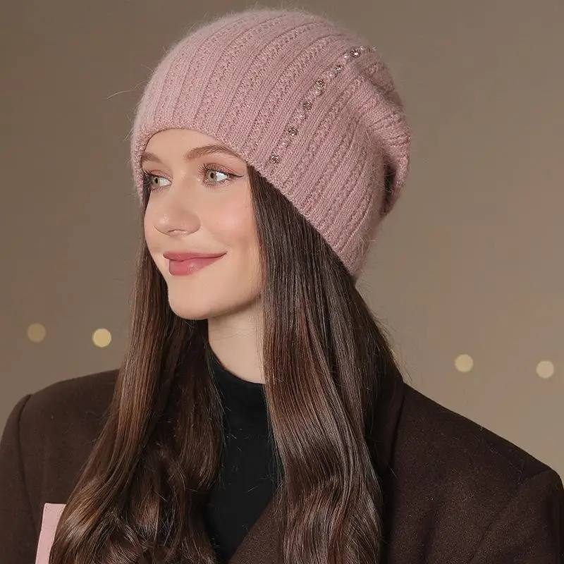 Nowa damska czapka zimowa Moda Udekoruj czapkę Ciepła czapka zimowa dla kobiet Casual Streetwear Dzianinowa czapka