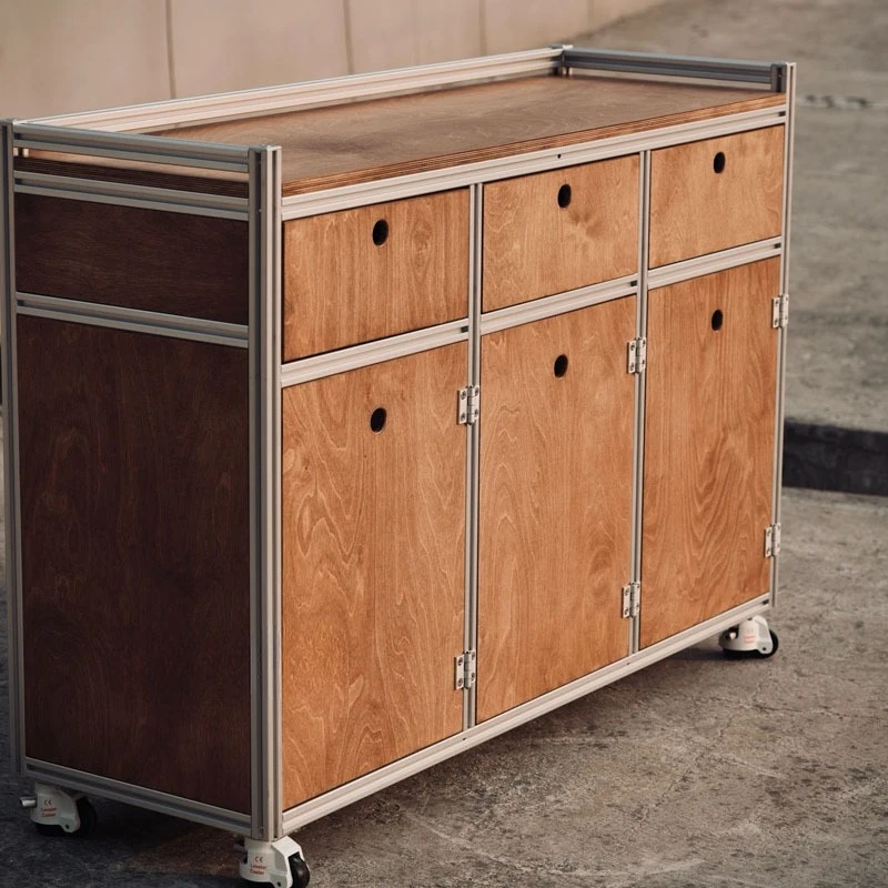 

Removable storage cabinet against the wall, dining side cabinet, simple modern home display cabinet